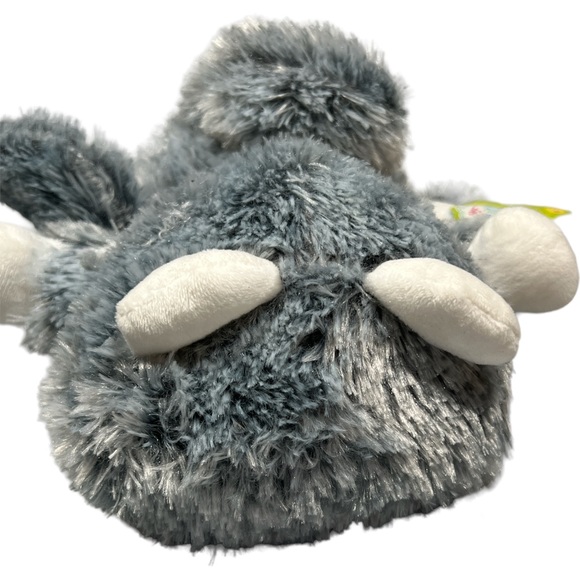 Elephant Gray & White by Spark Create Imagine Plush Rattles & Crinkles 11" NWT - Picture 6 of 9